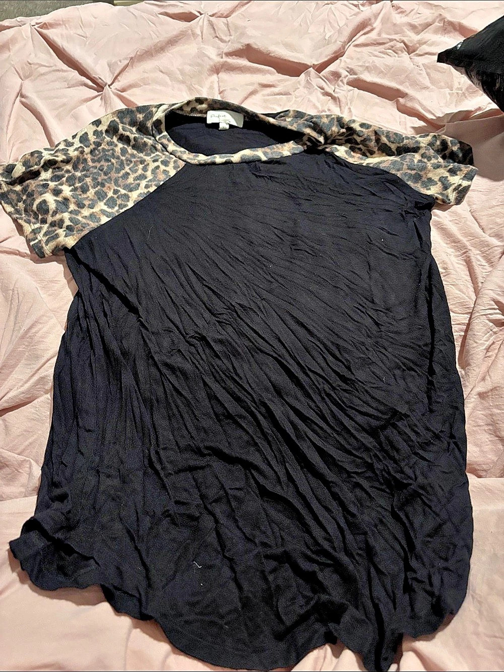 Perfect Peach Animal Print Mini Dress Size XL Like New